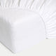 Duvet Cover Set & Fitted Sheet Washed Linen White