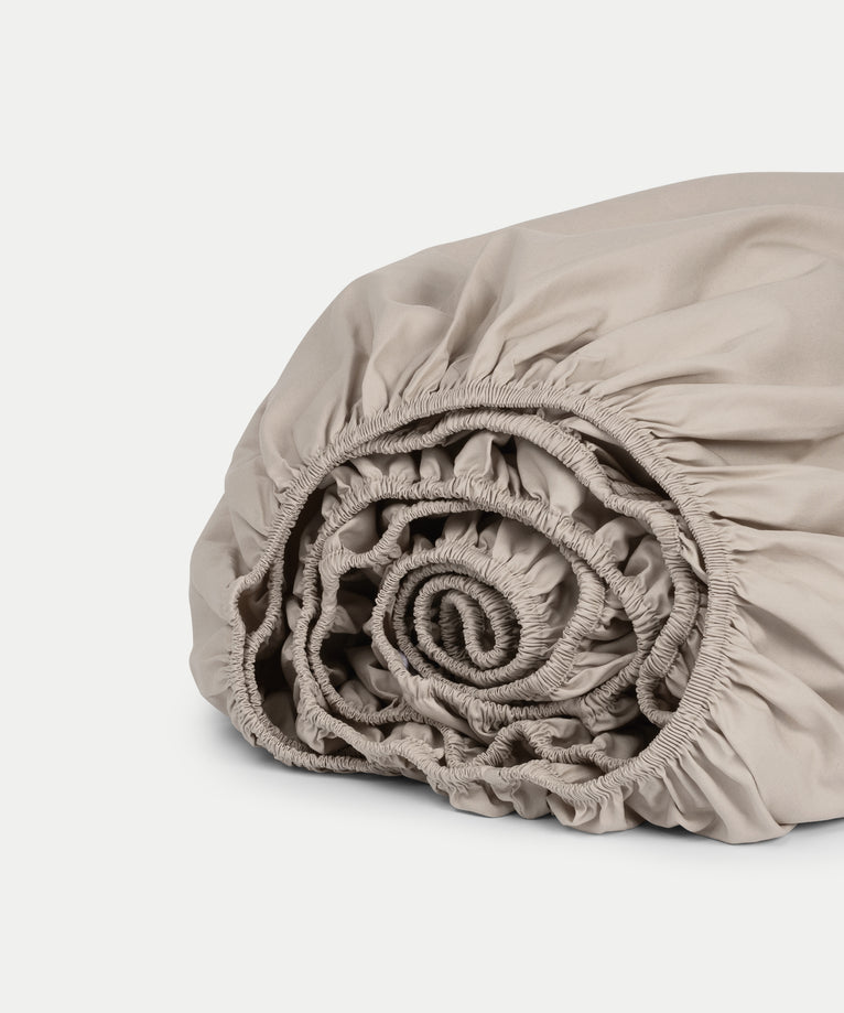 Duvet Cover Set & Fitted Sheet Percale Latte