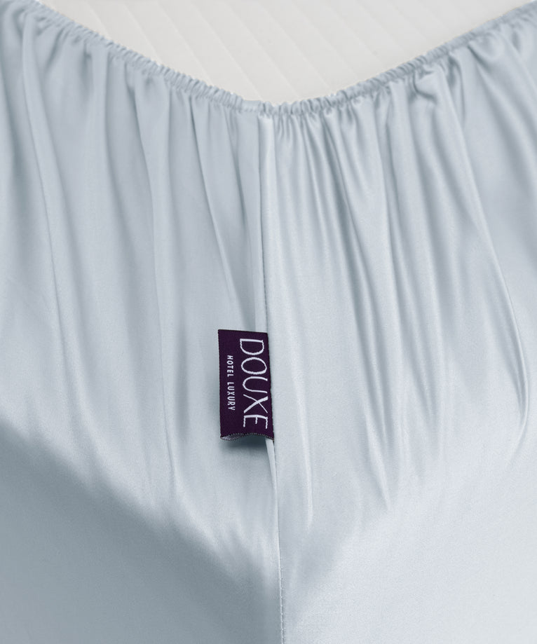 Dekbedovertrekset & Hoeslaken Satijn Pastel Blue