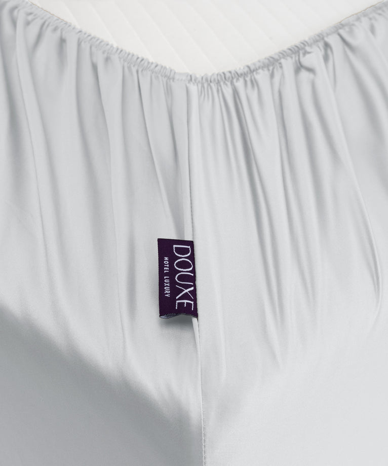 Fitted Sheet Egyptian Cotton Sateen 400TC | Silver Grey