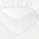Duvet Cover Set & Fitted Sheet Percale Carmel White