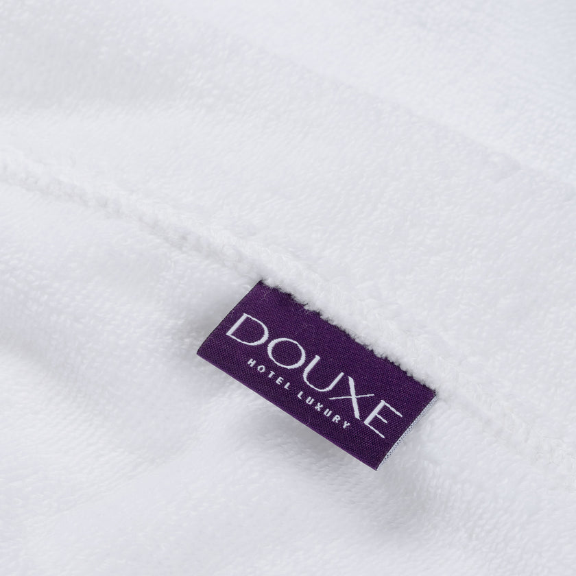 Bathrobe Kids zero-twist cotton with embroidery | White