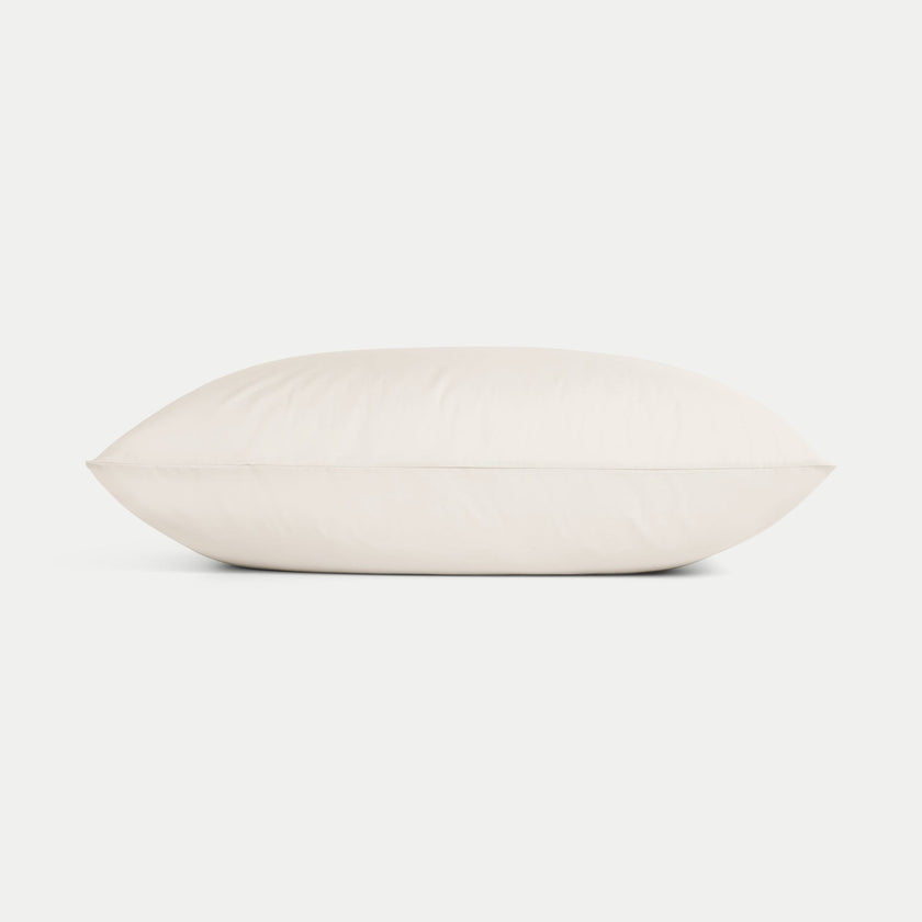 Set of 2 Pillowcases Egyptian Cotton Percale 400TC | Chalk White