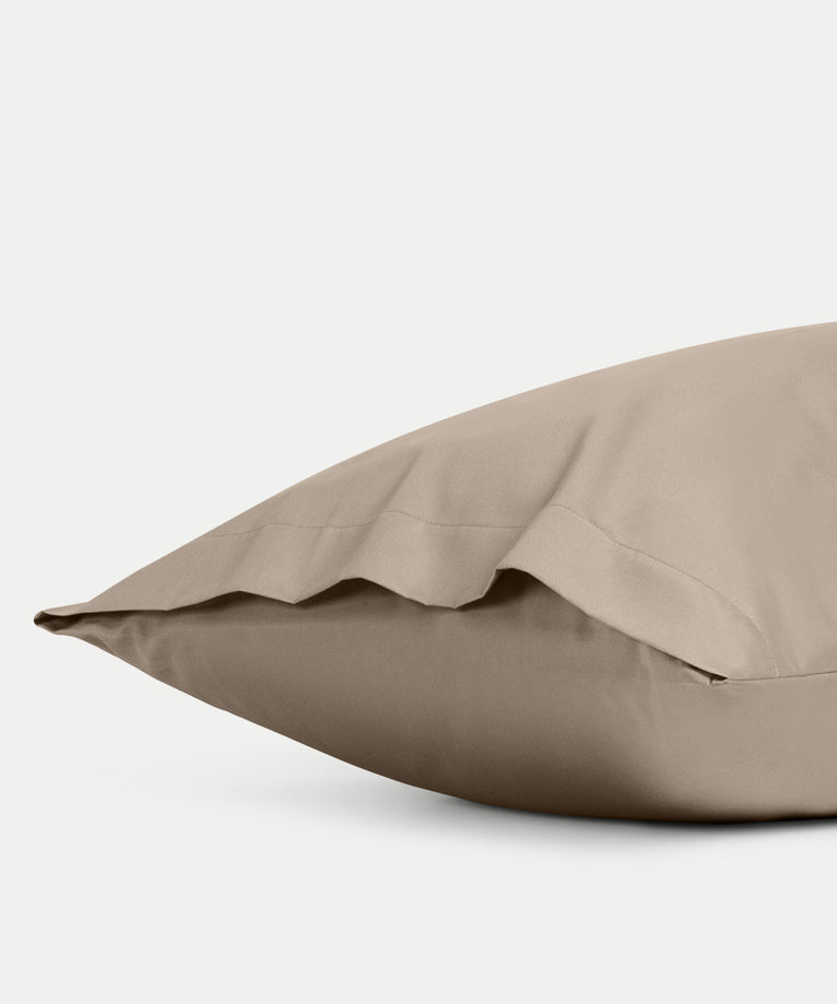 Set of 2 Pillowcases Egyptian Cotton 400TC Sateen | Champagne