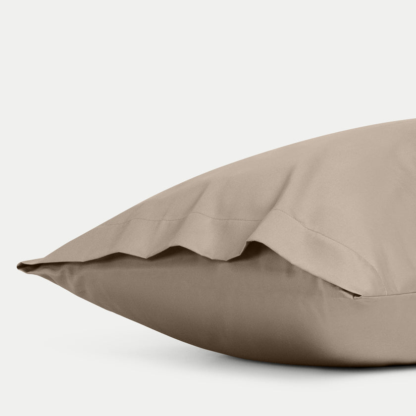 Set of 2 Pillowcases Egyptian Cotton 400TC Sateen | Champagne
