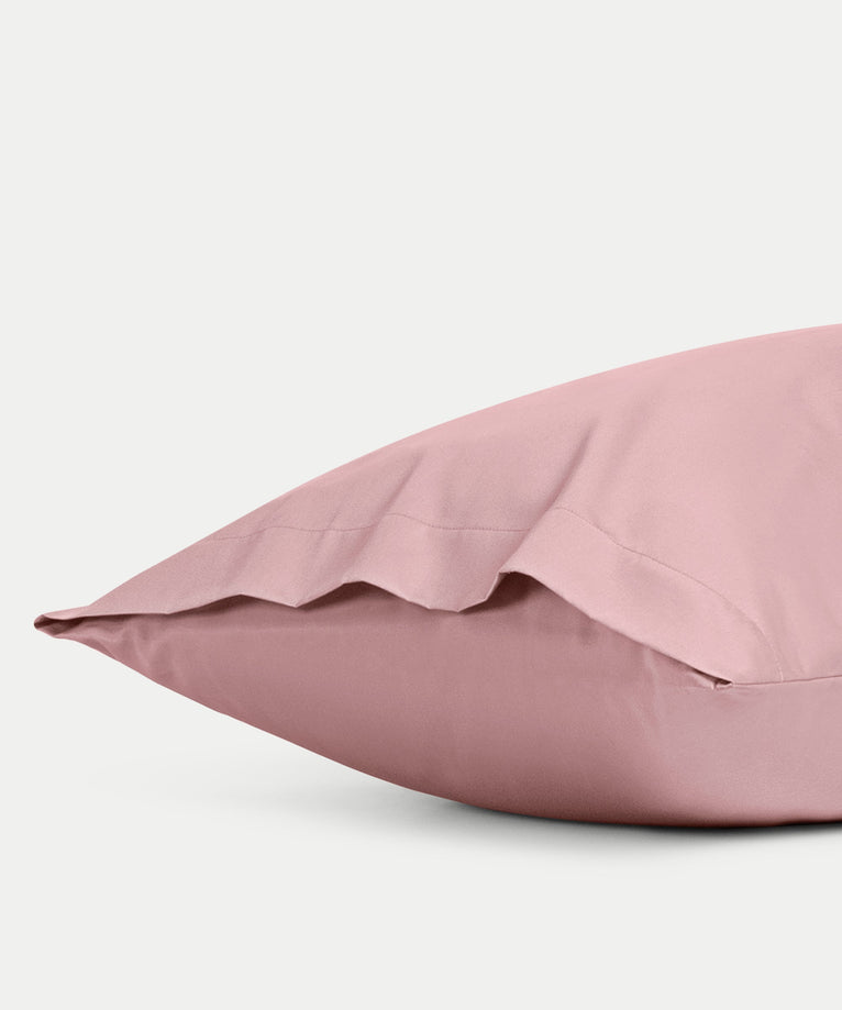 Set van 2 Kussenslopen Egyptisch katoen 400TC Satijn | Blush Pink
