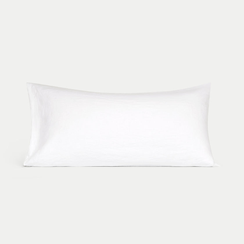 Pillowcase 100% Washed Linen | White