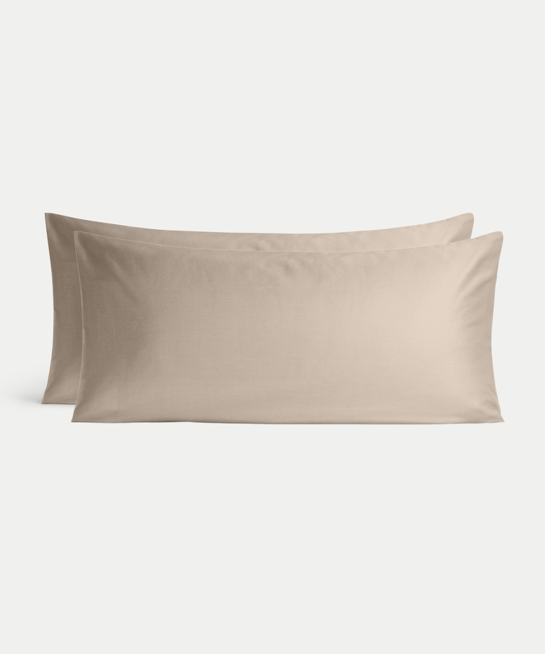 Set of 2 Pillowcases Egyptian Cotton 400TC Sateen | Champagne