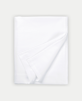 Egyptian Cotton Flat Sheet Percale 400TC | White