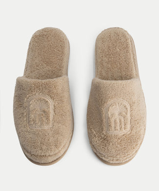 Luxury Slippers | Latte