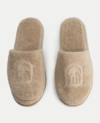 Luxury Slippers | Latte