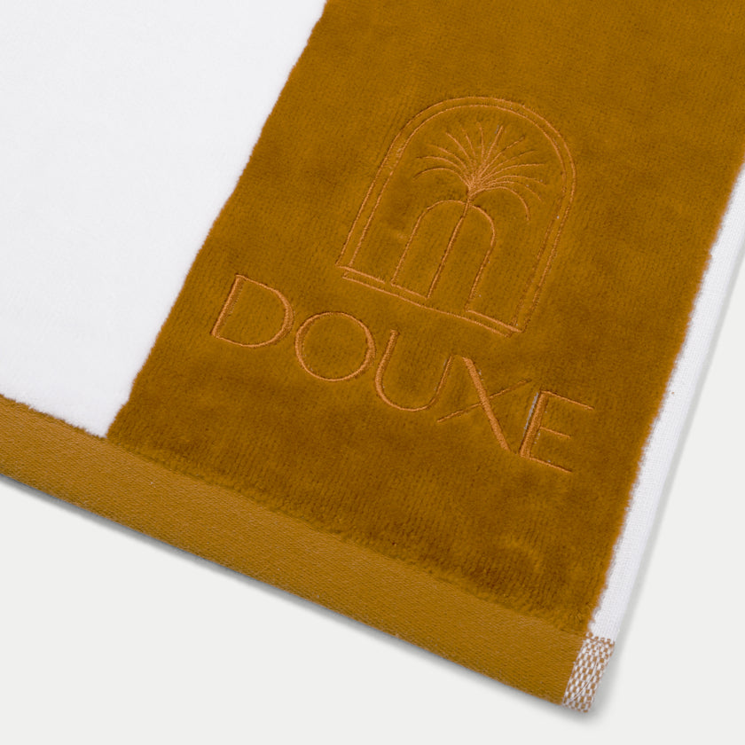 Hotel Beach Towel Mustard 100x180 cm