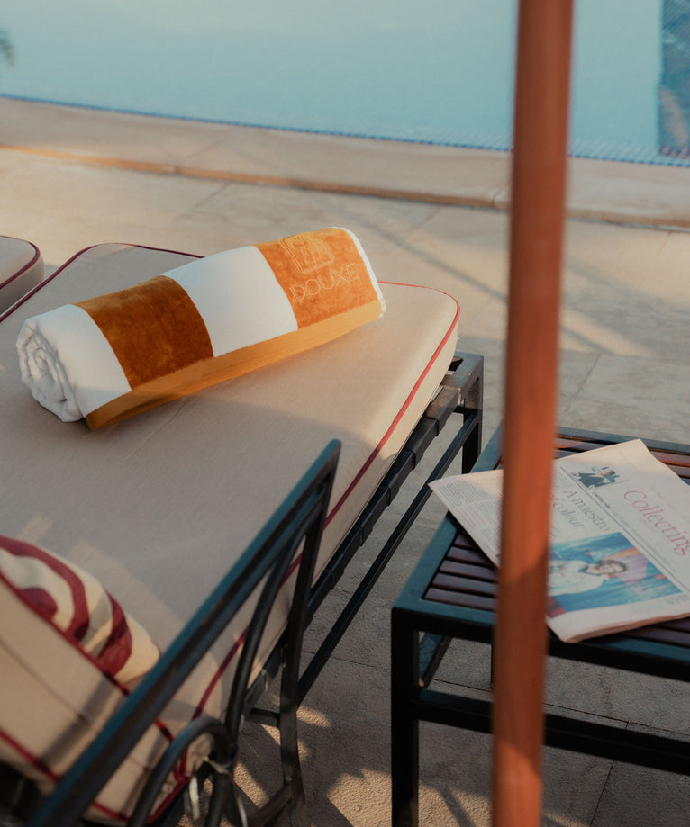 Hotel Beach Towel Mustard 100x180 cm