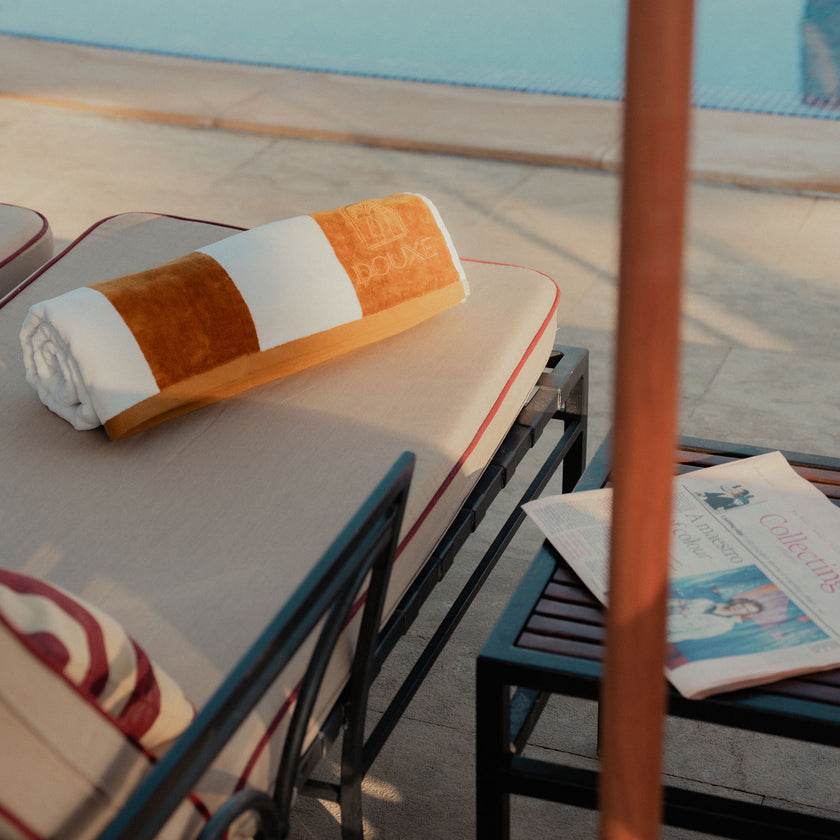 Hotel Beach Towel Mustard 100x180 cm