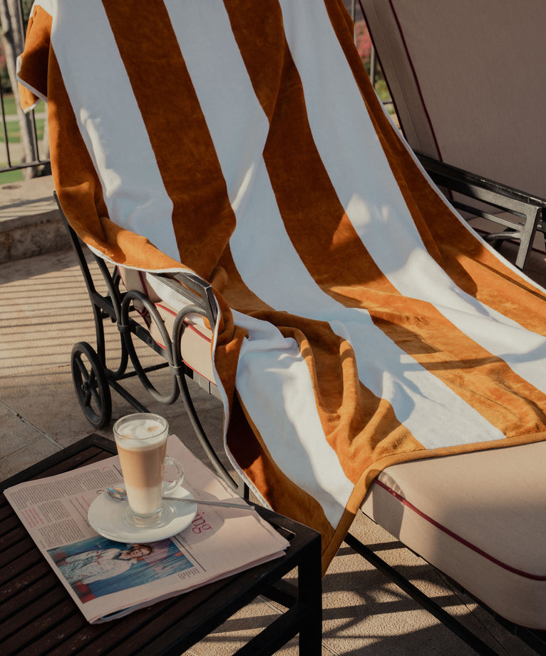Hotel Beach Towel Mustard 100x180 cm