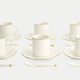 18-piece Tokyo Design Studio Espresso Set – Nippon White Gold Rim