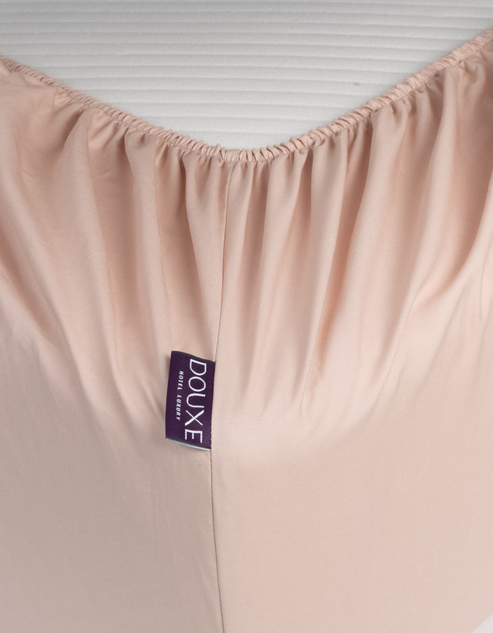 Fitted Sheet Egyptian Cotton Percale 400TC | Blush Pink