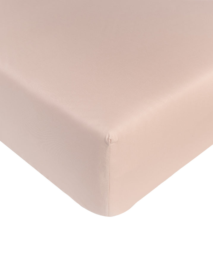 Duvet Cover Set & Fitted Sheet Percale Blush Pink