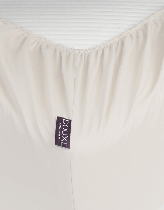 Fitted Sheet Egyptian Cotton Percale 400TC | Chalk White