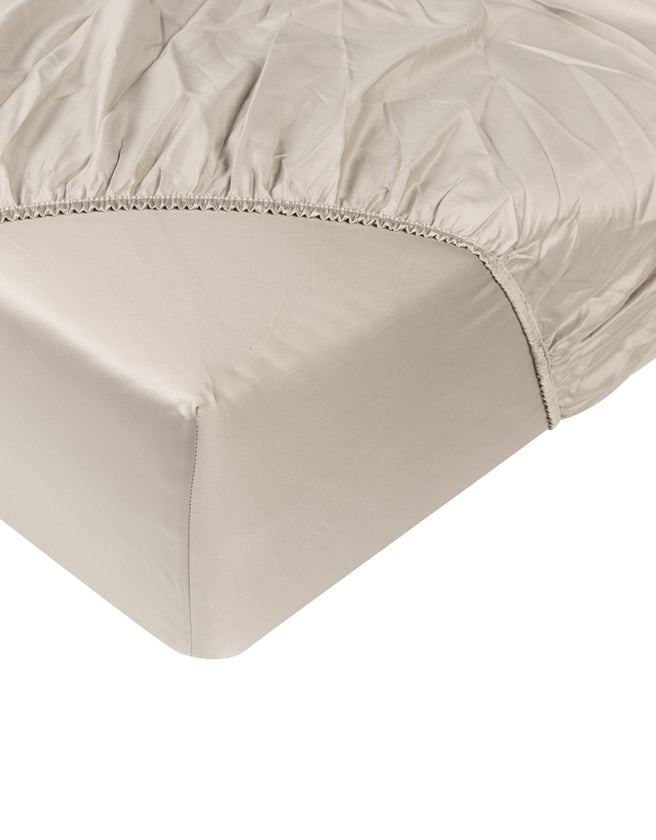 Duvet Cover Set & Fitted Sheet Egyptian Cotton Sateen | Champagne