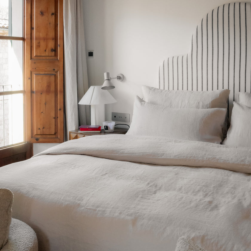 Duvet Cover 100% Washed Linen | Oat | Outlet