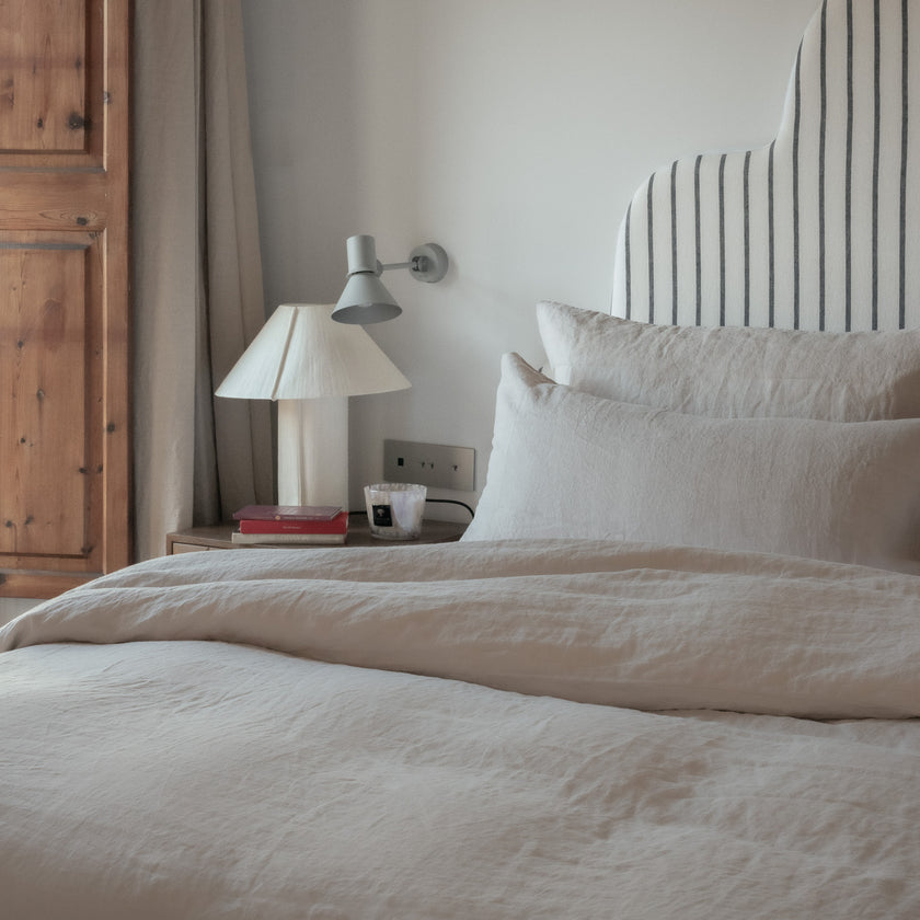 Duvet Cover Set 100% Washed Linen | Oat