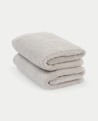 Guest towel zero-twist cotton 40x60 cm (2 pcs) | Silver Grey