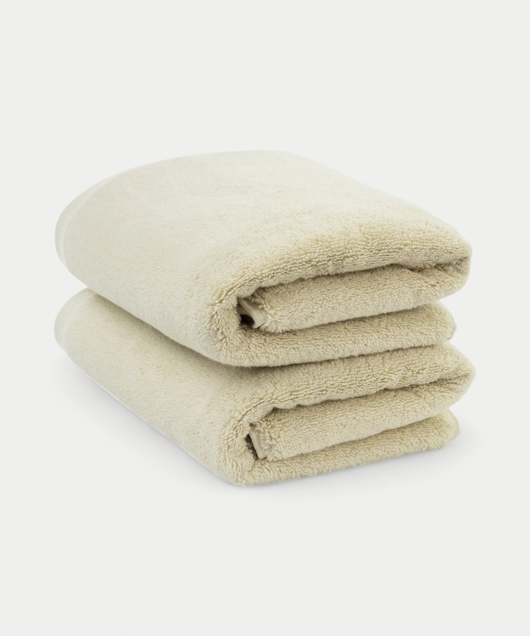 Towel zero-twist cotton 50x100 cm (2 pcs) | Pebble Beach