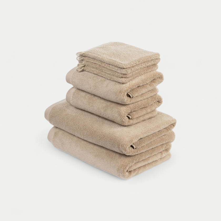 Towel Set Deluxe (8 pcs) | Latte