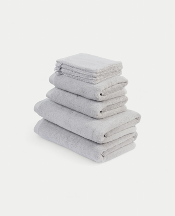 Towel Set Deluxe (8 pcs) | Silver Grey