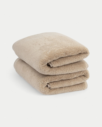 Towel zero-twist cotton 50x100 cm (2 pcs) | Latte