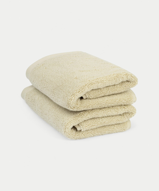 Guest towel zero-twist cotton 40x60 cm (2 pcs) | Pebble Beach