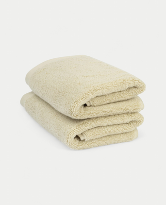 Guest towel zero-twist cotton 40x60 cm (2 pcs) | Pebble Beach